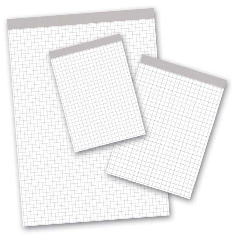 Ursus Style Notizblock DIN A6 Kariert Geheftet Papier Weiß Perforiert 200 Seiten Pack 10