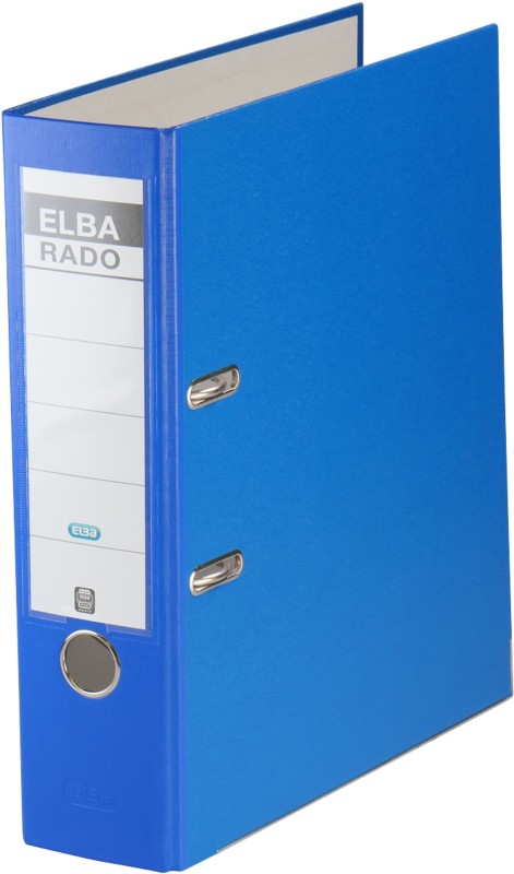 ELBA Rado Brilliant Ordner DIN A4 80 mm Blau 2 Ringe 100022612 Pappkarton, PP (Polypropylen)