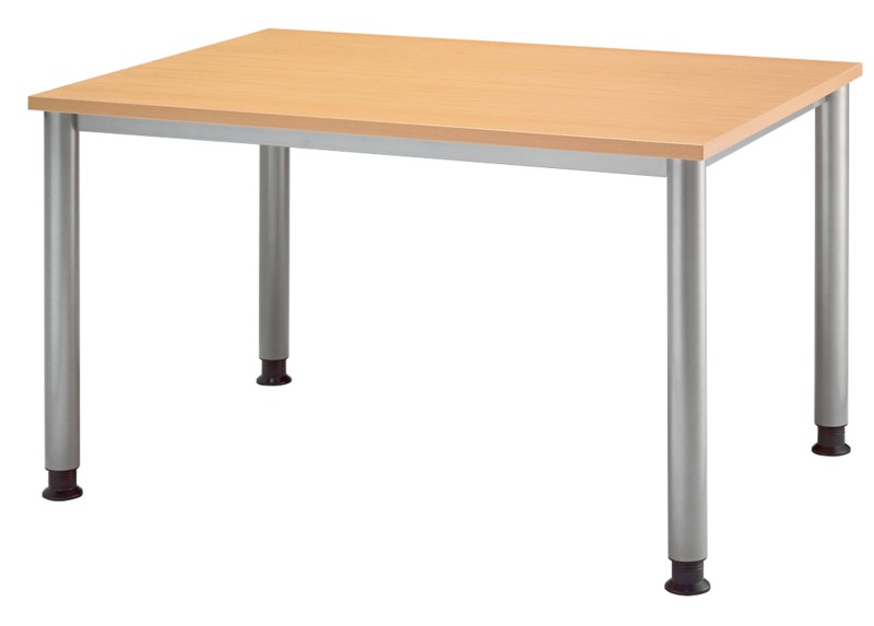 Hammerbacher Höhenverstellbar Schreibtisch Rechteckig Buche 4 Füße 1.200 (B) x 800 (T) x 680 (H) mm Melaminharzbeschicht...