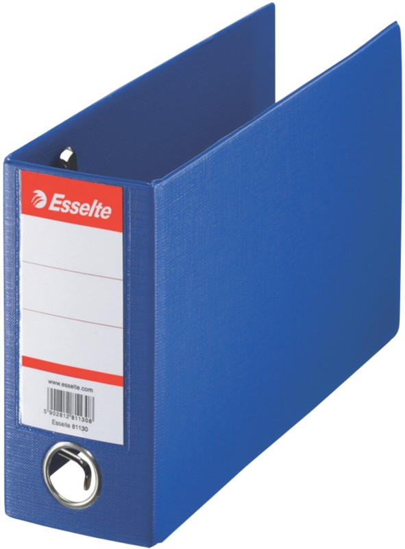 Esselte Ordner DIN A5 80 mm Blau 2 Ringe 47092 PP (Polypropylen) Querformat