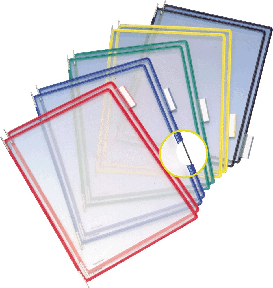 Djois Tarifold Display Panel 10 Panels A4 Pvc (Polyvinyl Chloride) Assorted Pack Of 10