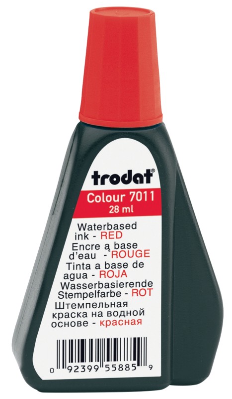 Trodat 7011 Stempelfarbe Rot 4 x 7,6 cm 28 ml