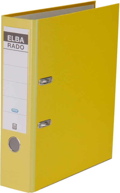 Thumbnail - ELBA Rado Brilliant Ordner DIN A4 80 mm Gelb 2 Ringe 100022613 Pappkarton, PP (Polypropylen)