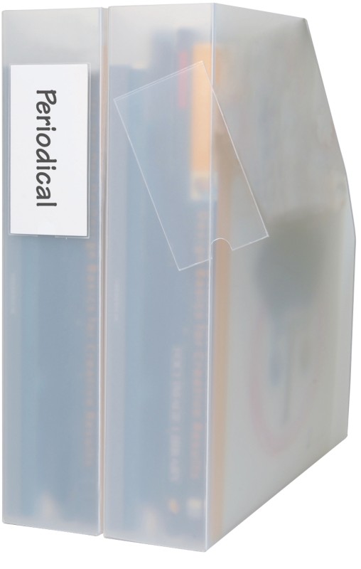 Djois Etikettentasche 17449 Polypropylen 4,6 x 0,3 x 7,5 cm Transparent 6 Stück