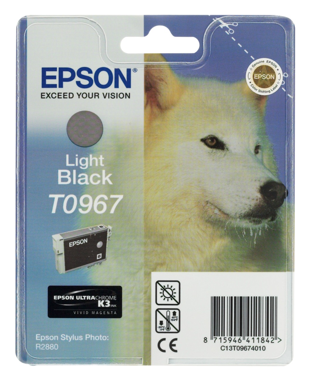 Epson T0967 Original Tintenpatrone C13T09674010 Hell Schwarz