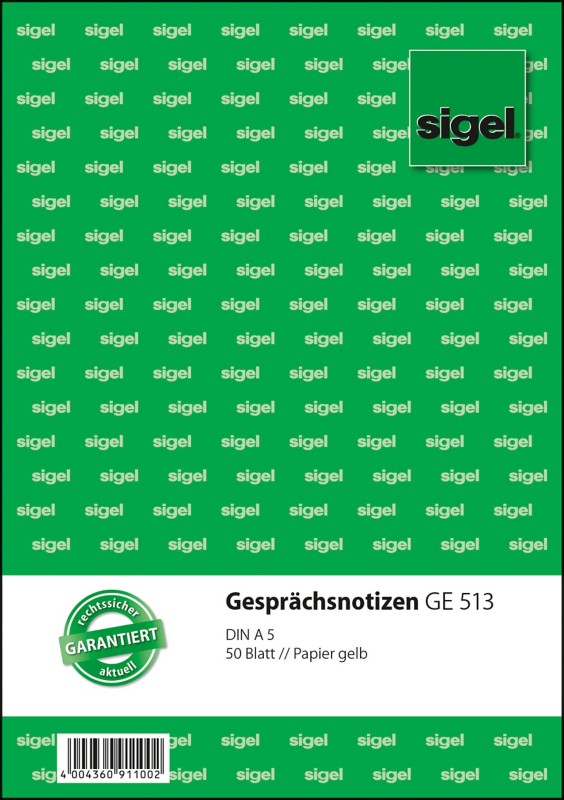 Thumbnail - Sigel Gesprächsnotiz GE513 DIN A5