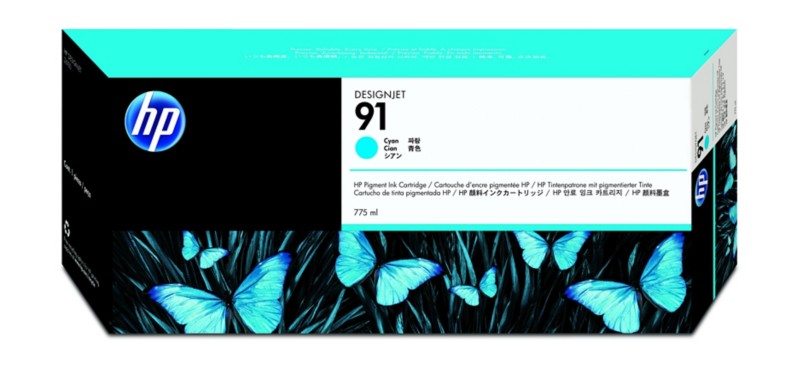 HP 91 Original Tintenpatrone C9467A Cyan