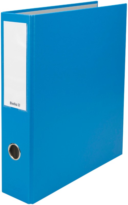Biella Dinor-Quator Breit Ordner DIN A4 70 mm Blau 4 Ringe 12644705U Pappkarton, PP (Polypropylen)