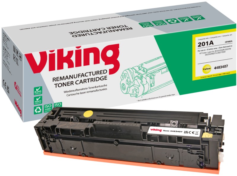 Viking 201A Kompatibel HP Tonerkartusche CF402A Gelb