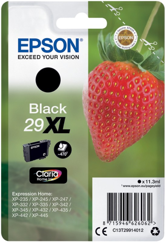 Epson 29XL Original Tintenpatrone C13T29914012 Schwarz