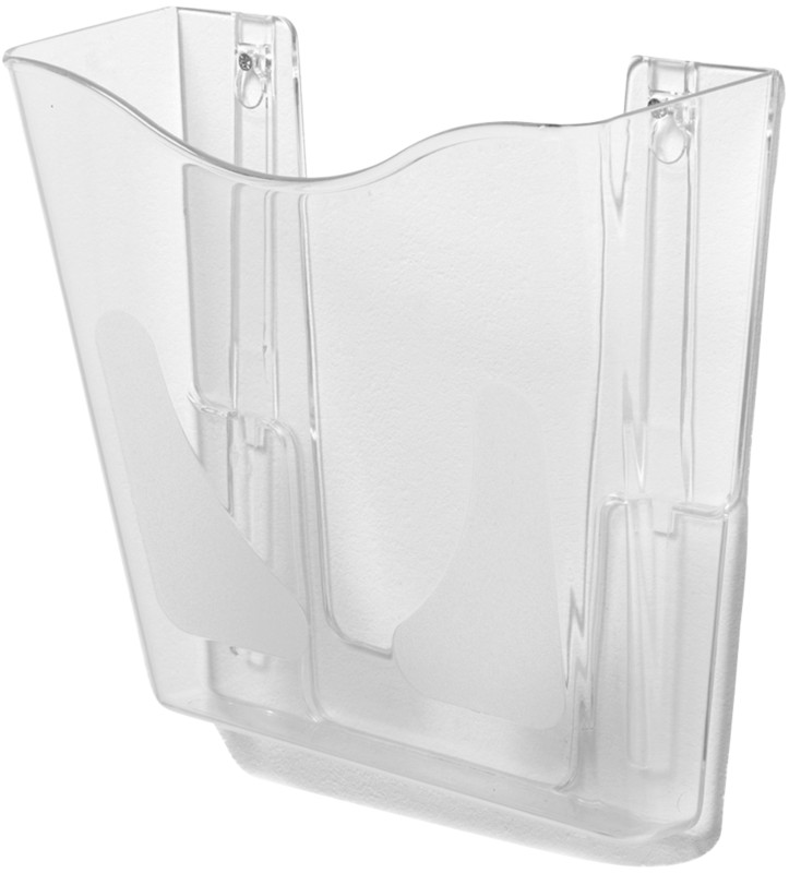 Deflecto DIN A4 Prospektständer Wandmontiert Transparent CP078YTCRY 25,6 x 10 x 26,1 cm