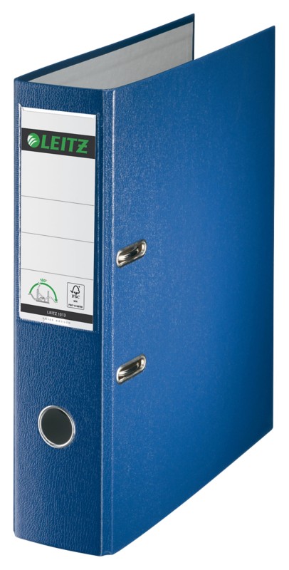 Leitz Swiss Edition 180° Ordner DIN A4 80 mm Blau 2 Ringe 1013 PP (Polypropylen) Hochformat