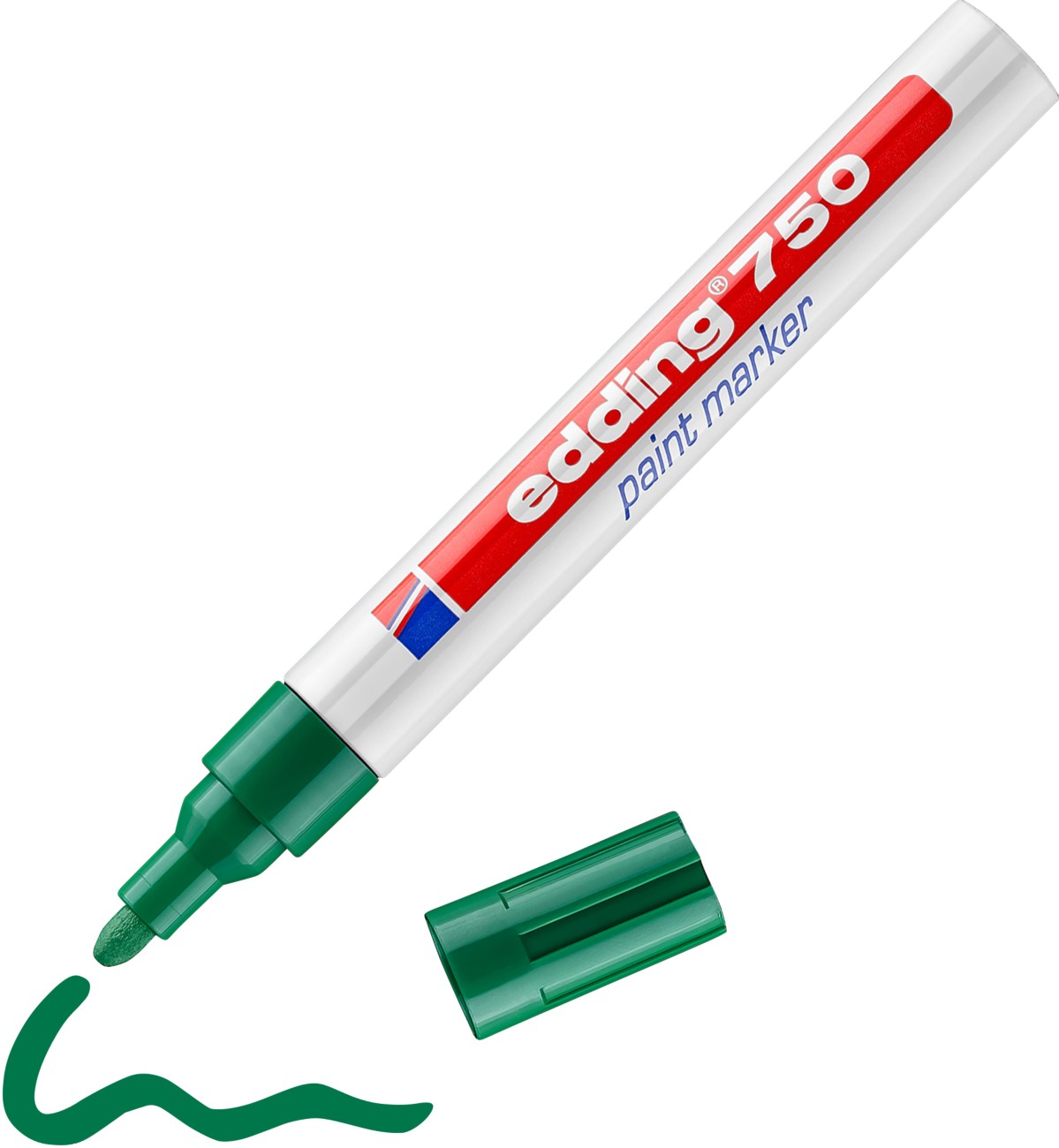 Edding 750 Permanent Paint Marker Green Medium Bullet 2 - 4 Mm Water-Resistant
