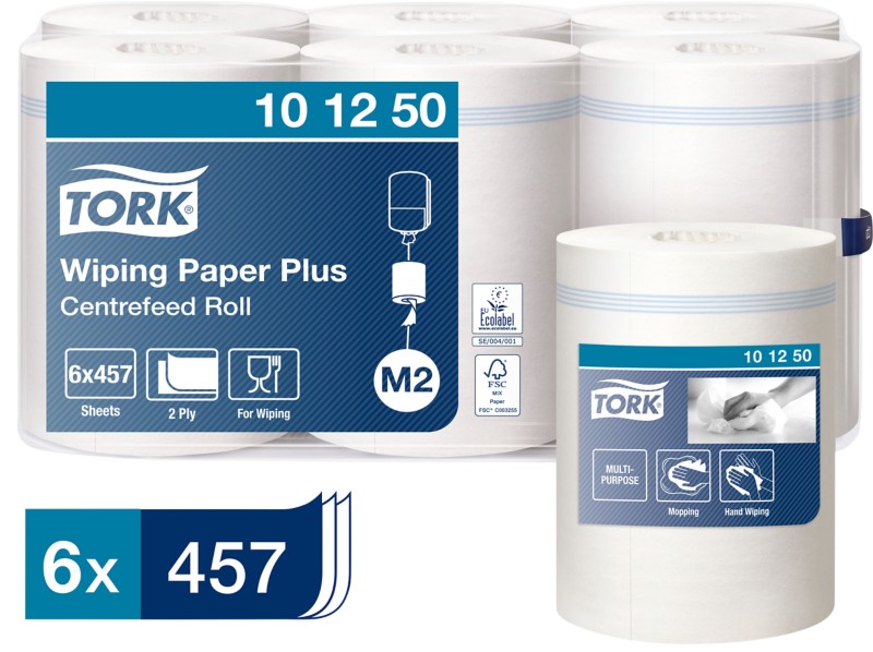 Tork Advanced Wischtuchrolle M2 2-lagig 6 Rollen à 457 Blatt