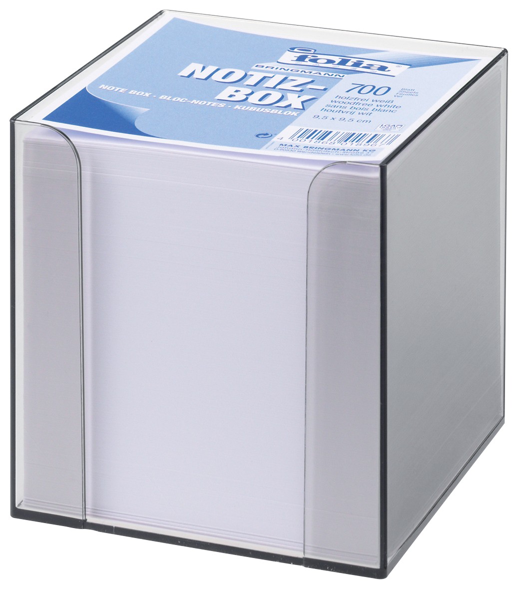Folia Zettelbox 90 x 90 mm Plexiglas 700 Blatt 377-RS