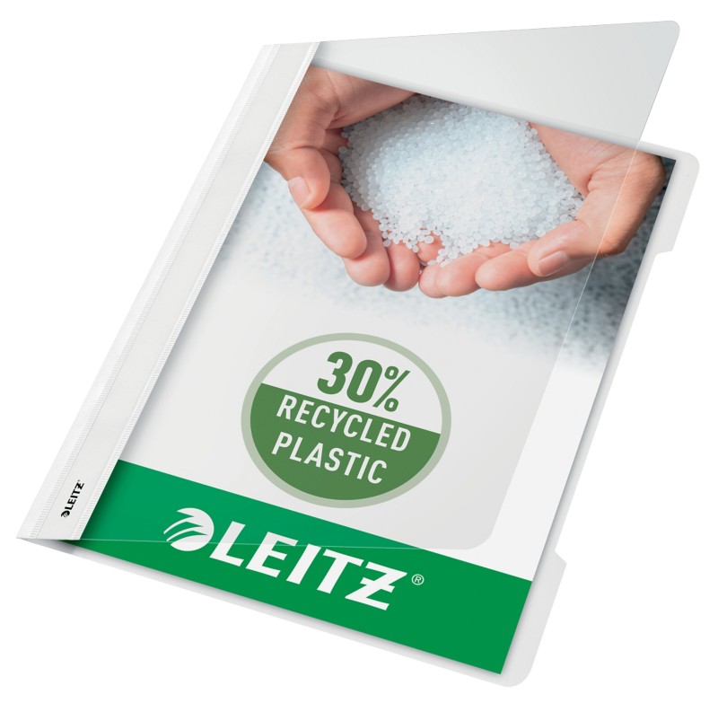 Thumbnail - Leitz Standard Plastik-Schnellhefter 4191 DIN A4 Polypropylen 60 Blatt Weiß