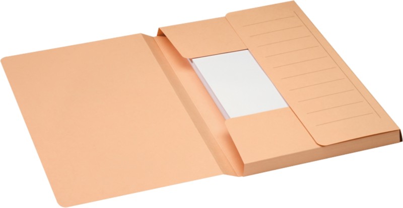 Djois Secolor 3 Flap Dokumentenmappe A4 Beige Pappkarton 270 g/m²