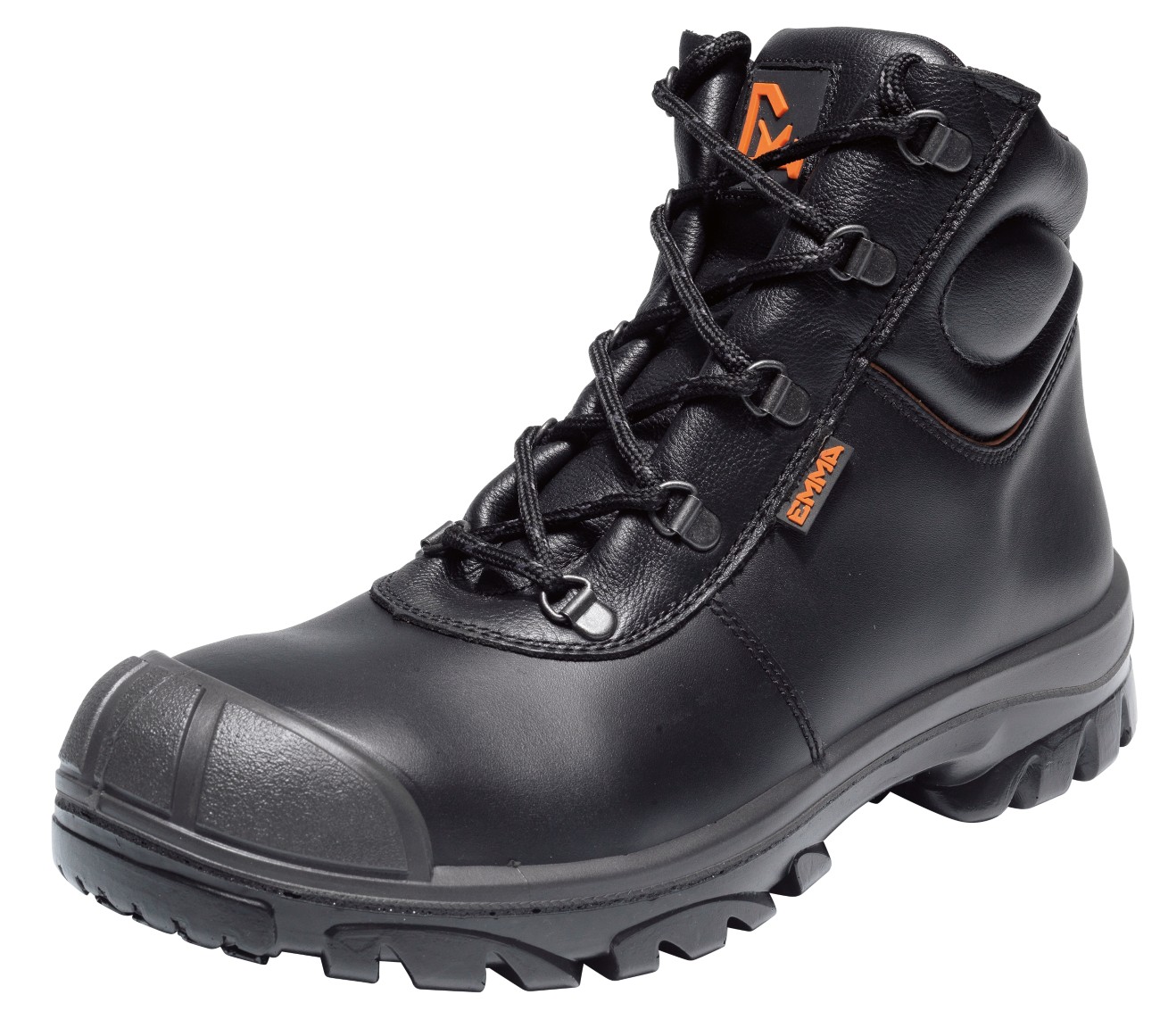 EMMA Sicherheitsschuhe Leder S3 high Größe 44 Schwarz 2 Stück