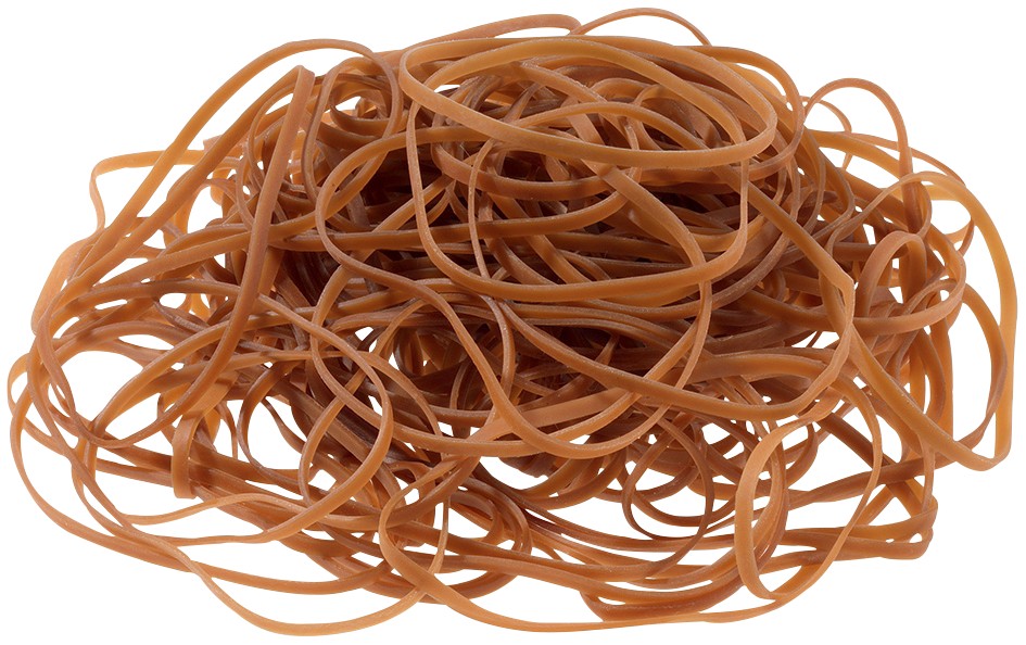 Office Factory Gummibänder 3 mm Ø 70 mm Natur 100 g