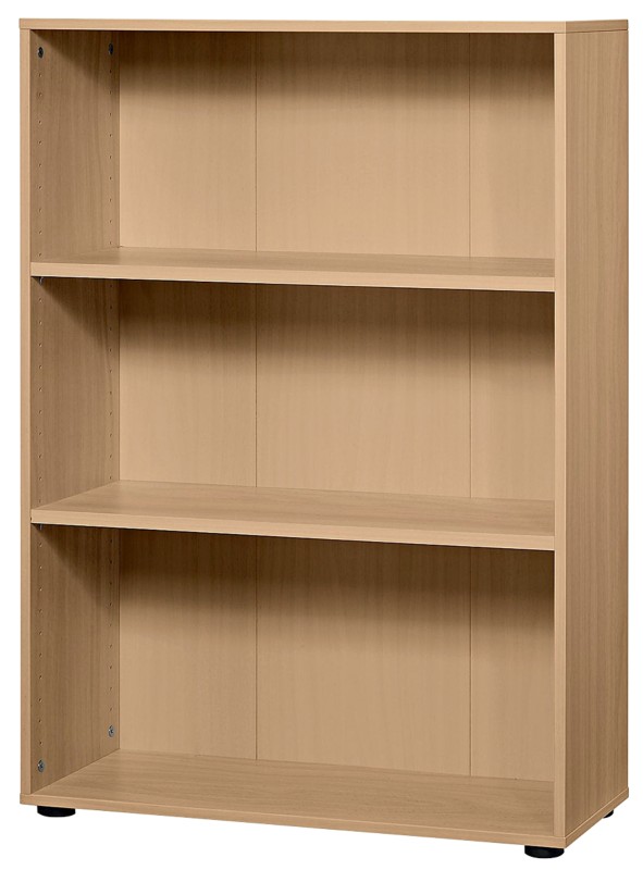 Hammerbacher Matrix Melaminharzbeschichtete Spanplatte Bücherregal 2 Fachböden 800 x 330 x 1.144 mm Buche