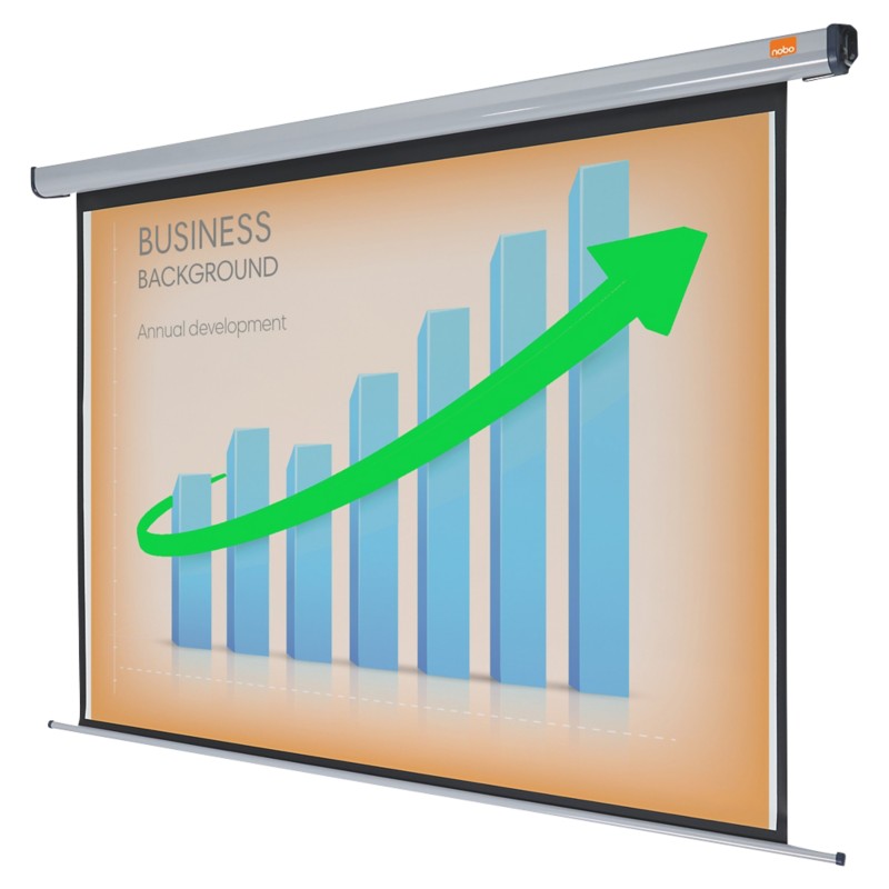 Nobo Projectiescherm Elektrisch Oprolbaar 1901972 192 x 144 cm