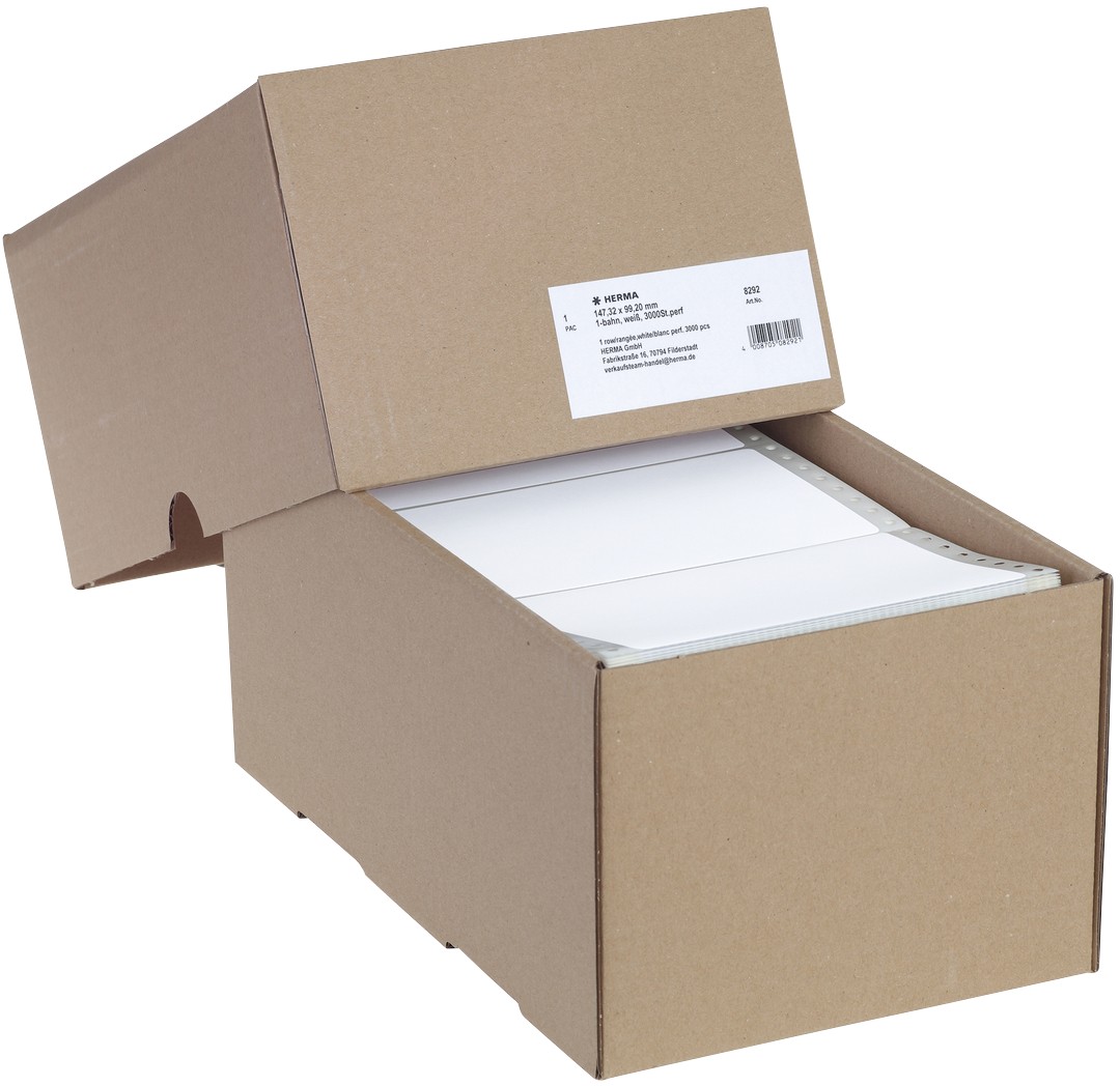 Thumbnail - HERMA 8292 Computer-Etiketten Weiß 147,3 x 99,2 mm 3000 Stück