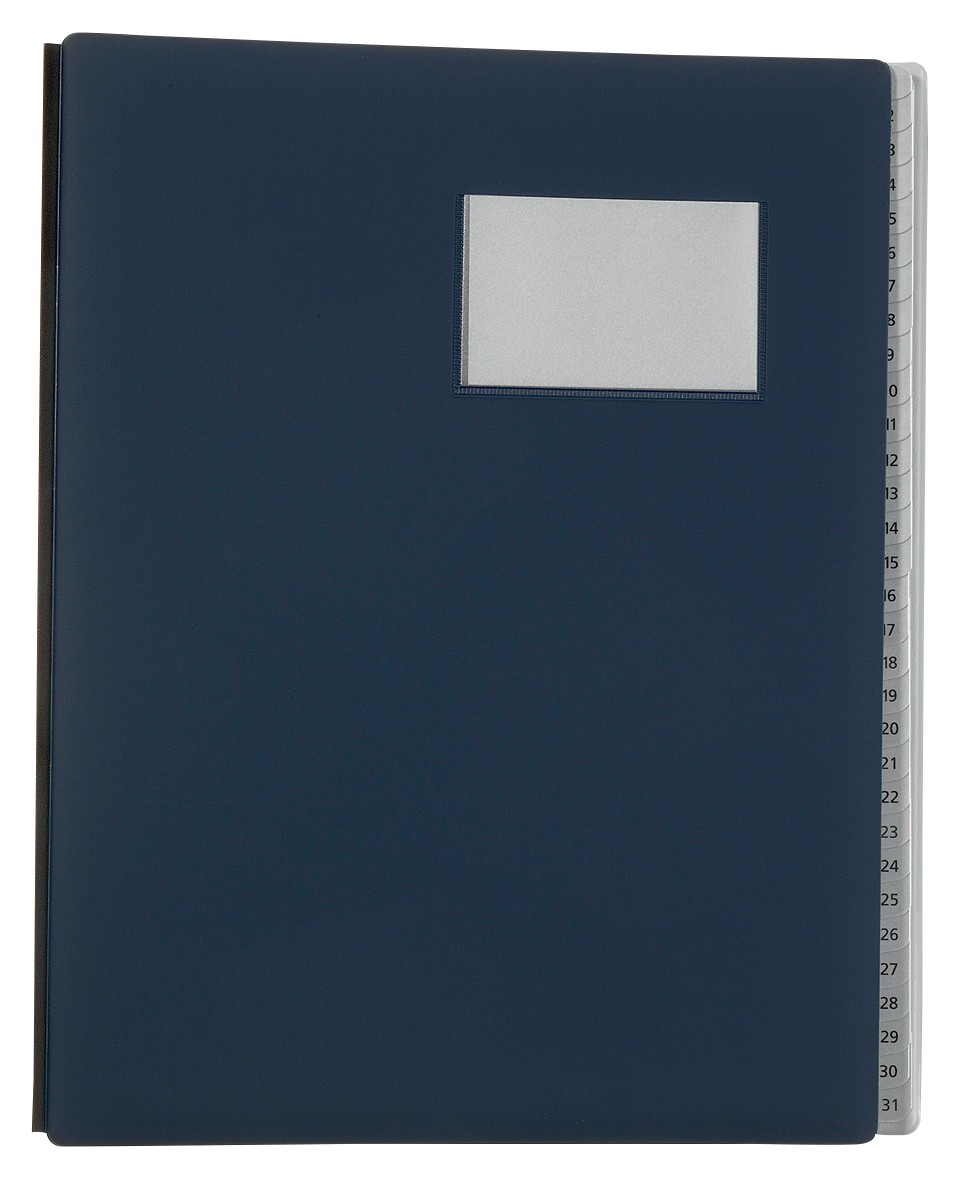 Biella Pultmappe Pronto DIN A4 1-31 Blau Karton