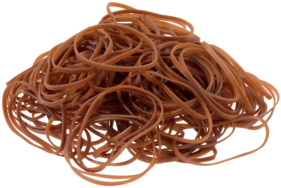 Office Factory Gummibänder 80 x 3 mm Ø 50 mm Natur 500 g