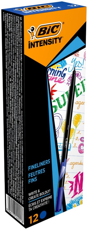 BIC Intensity Fineliner 0.4 mm Blau 12 Stück