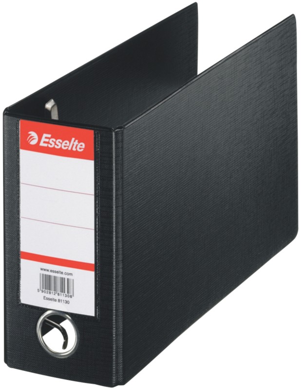 Esselte Breit Ordner DIN A5 80 mm Schwarz 2 Ringe 47097 PP (Polypropylen) Querformat