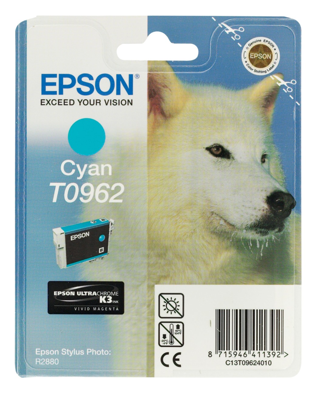 Epson T0962 Original Tintenpatrone C13T09624010 Cyan