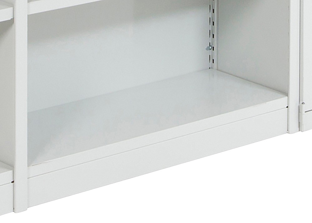 MANORGA Epsilon Anbauregal Stahl 1.000 x 80 mm Lichtgrau