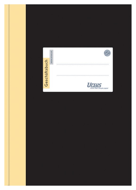 Ursus Green Geschäftsbuch 2115B144L A5 144 Blatt 80g/qm 10mm liniert