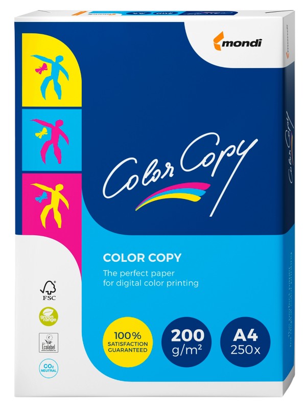 Mondi Color Copy DIN A4 Druckerpapier Weiß 200 g/m² Satin 250 Blatt