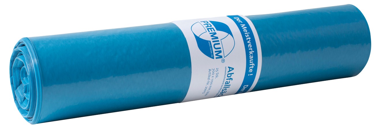DEISS Müllsäcke 70 L Blau 57,5 x 100 cm 25 Stück