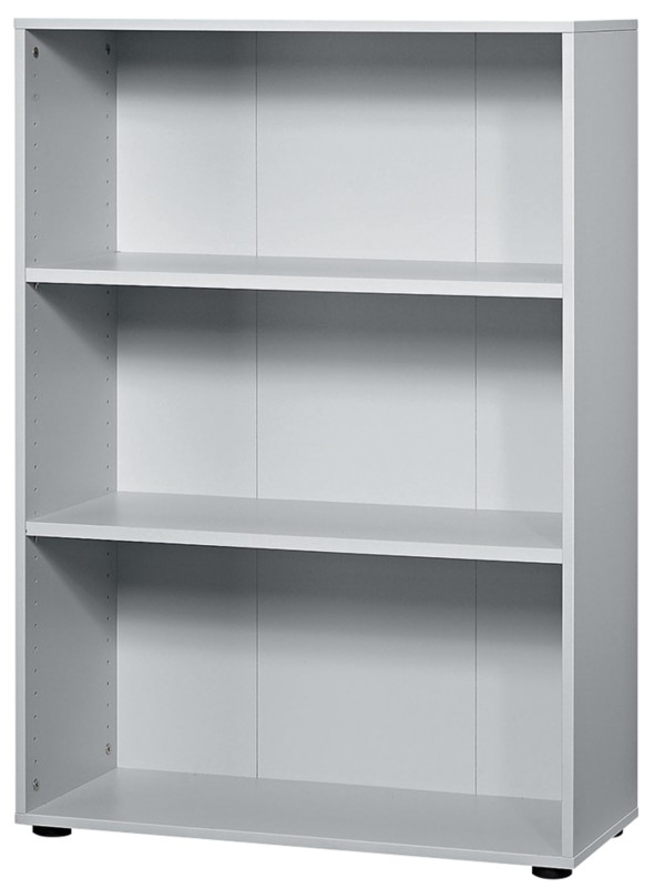 Hammerbacher Melaminharzbeschichtete Spanplatte Regal 2 Fachböden 800 x 330 x 1.144 mm Grau