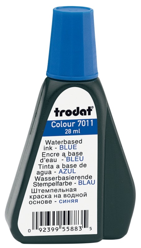 Trodat 7011 Stempelfarbe Blau, 28 ml