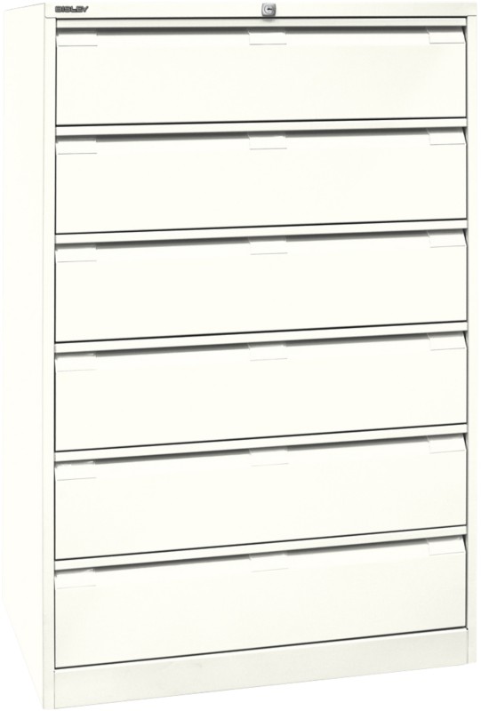 Bisley Karteischrank dreibahnig Reinweiß 800 x 622 x 1.321 mm