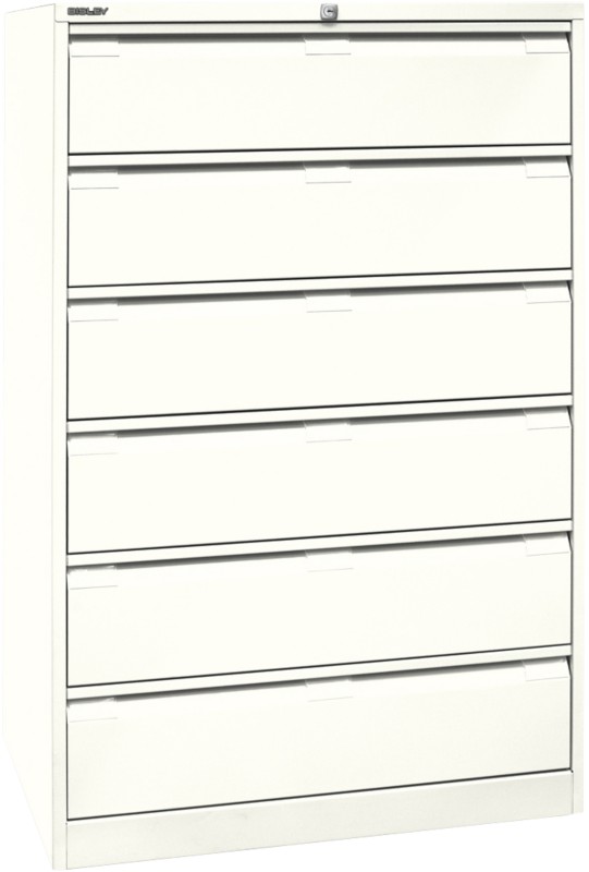 Bisley Karteischrank dreibahnig Reinweiß 800 x 622 x 1.321 mm