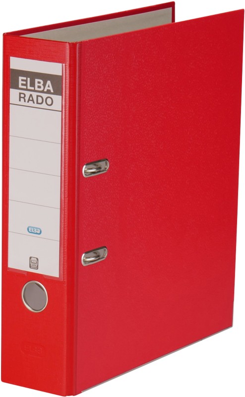 ELBA Rado Brilliant Breit Ordner DIN A4 80 mm Rot 2 Ringe 100022616 Pappkarton, PP (Polypropylen)