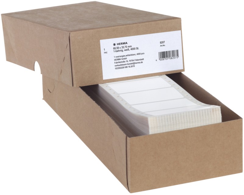 Thumbnail - HERMA 8207 Computer-Etiketten Weiß 68,6 x 35,7 mm 4000 Stück