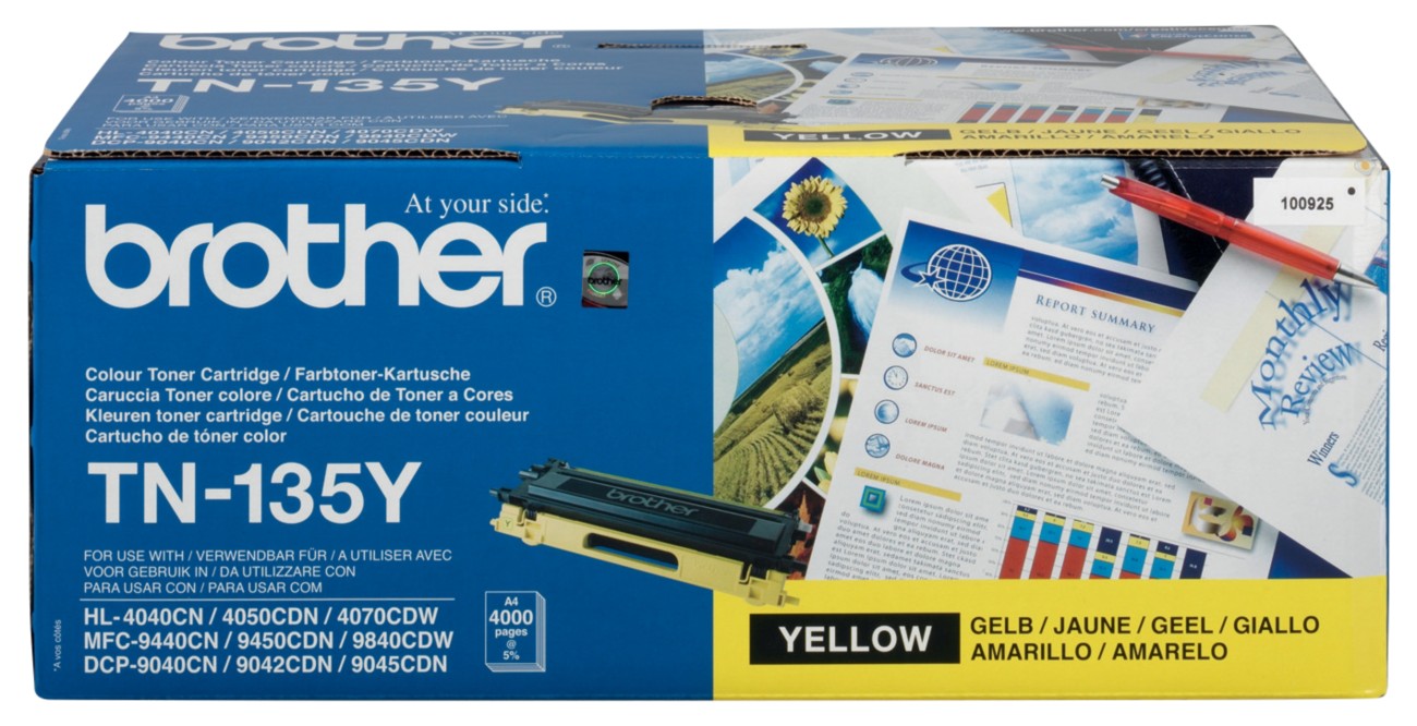Brother TN-135Y Original Tonerkartusche Gelb
