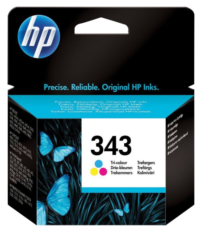 HP 343 Original Tintenpatrone C8766EE Cyan, Magenta, Gelb