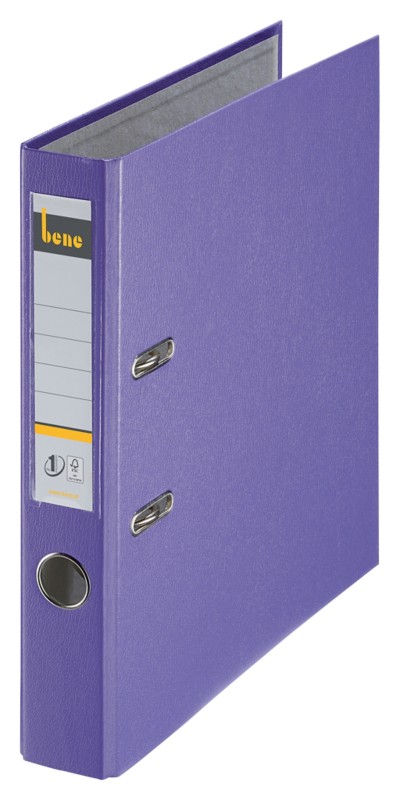 Bene No.1 Power Ordner DIN A4 52 mm Violett 2 Ringe 291600 PP (Polypropylen) Hochformat