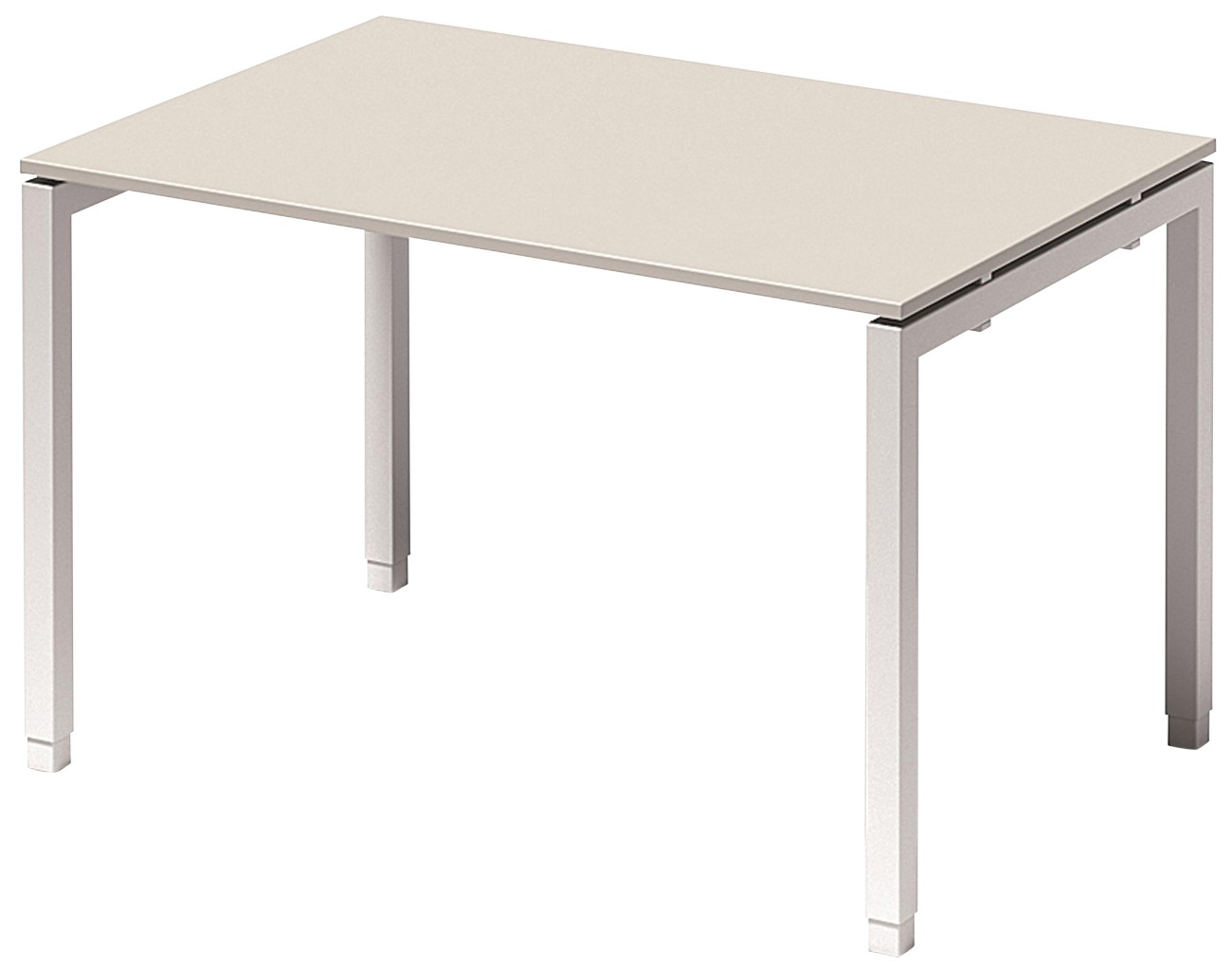 Thumbnail - Bisley Cito Höhenverstellbar Schreibtisch Hellgrau 4 Metallfüße 1.200 (B) x 800 (T) x 740 (H) mm MFC (Melaminbeschichtet...