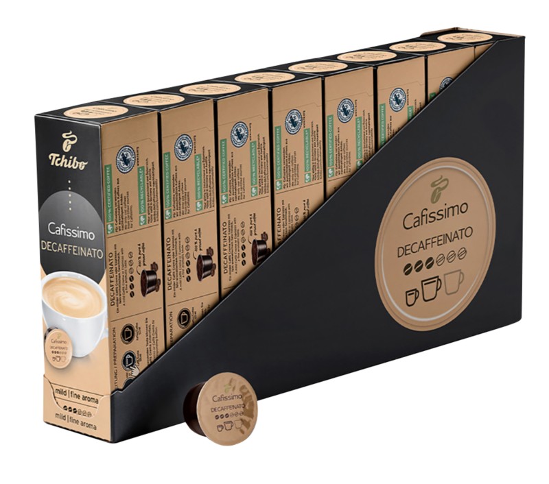 Tchibo Cafissimo Caffè Crema entkoffeiniert Kaffeekapseln 80 Stück à 7 g