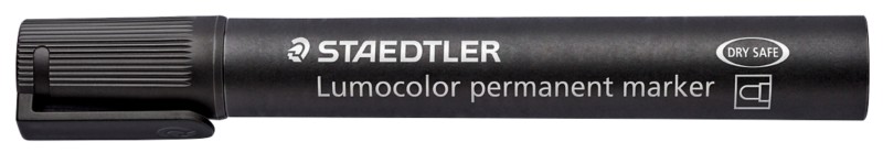 STAEDTLER Lumocolor Rundspitze Permanentmarker Mittel Rundspitze 2 mm Schwarz Nachfüllbar