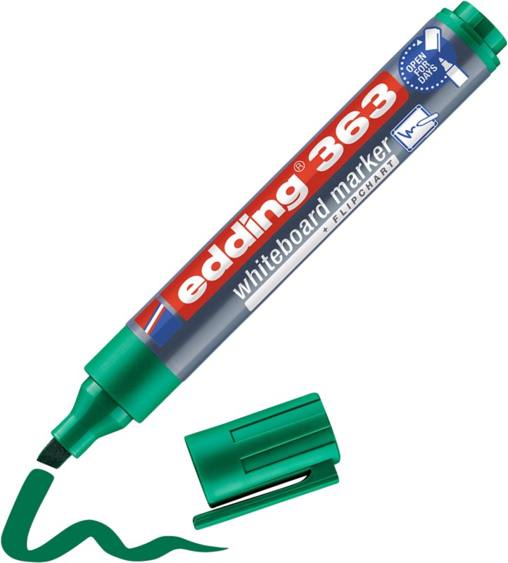 edding 363 Whiteboard-Marker Grün Breit Keilspitze 1 - 5 mm