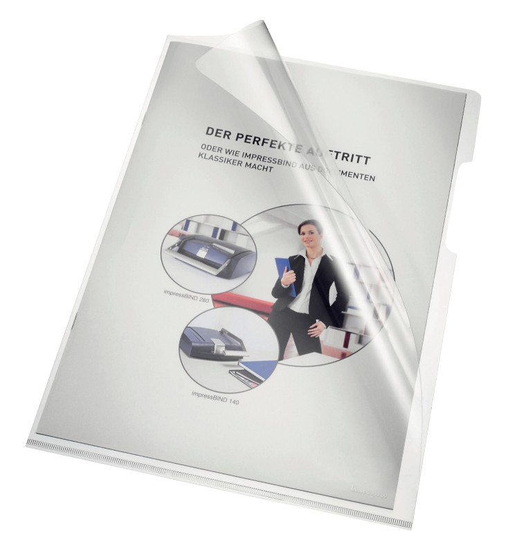 Thumbnail - Bene Klarsichthülle DIN A4 Transparent PVC (Polyvinylchlorid) 150 Mikron 100 Stück