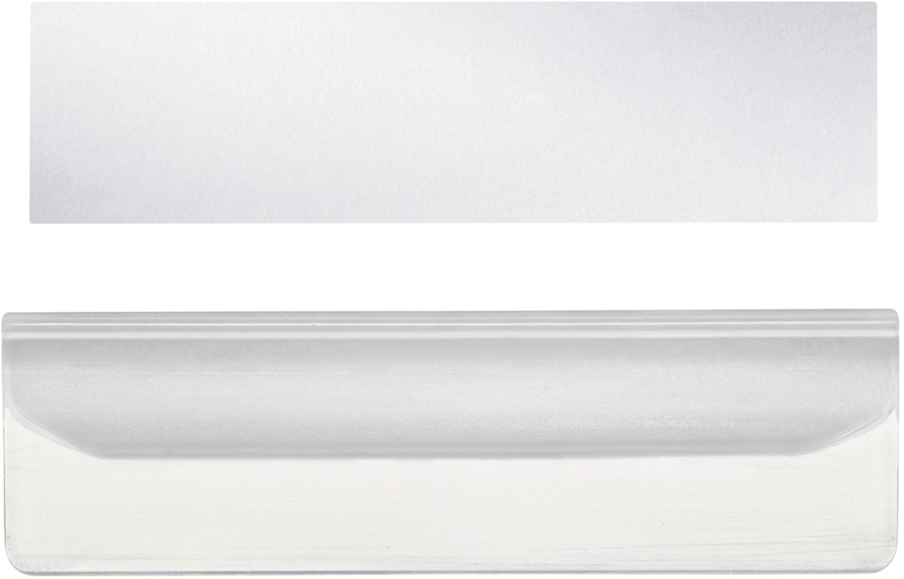 Leitz Beschriftungsschild Polypropylen Transparent 5,5 x 1,5 cm 10 Stück